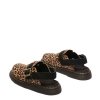 Klapki Dr. Martens JORGE II Light Tan+Black Mini Leopard Spot Hair On+EH Suede 41088200